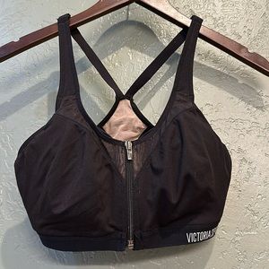 Victoria Secret sport bra, black. 34D double support, padded cups